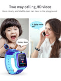Waterproof Kids Smartwatch Child Smart Phone Watch Alarm Clock Maths Game Voice Chat SOS Flashlight Remote Control APP SeTracker