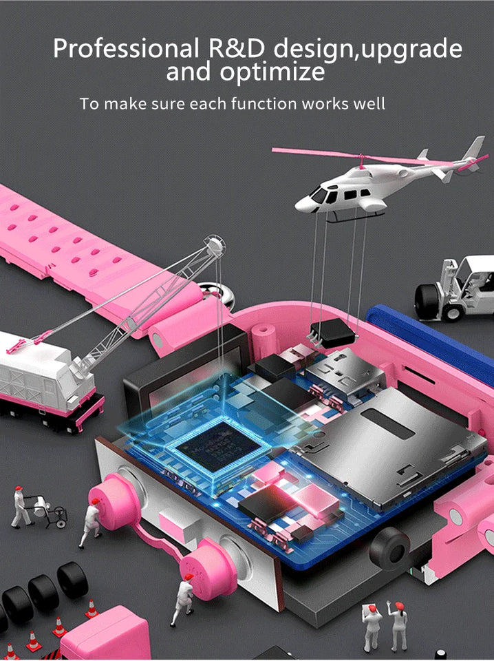 Waterproof Kids Smartwatch Child Smart Phone Watch Alarm Clock Maths Game Voice Chat SOS Flashlight Remote Control APP SeTracker