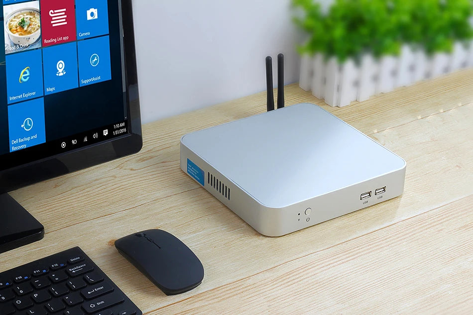 XCY Office Mini PC Intel i7 4500U i5 4200U 3317U Support Windows 10 Linux HDMI VGA Display WiFi Gigabit Ethernet THPC Barebone