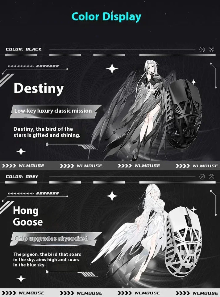 WLmouse Beast X Max Mouse Magnesium Alloy 8K PAW3950HS Sensor FPS Gamer Lightweight Wireless Mouse Pc Gaming Accessories Gifts