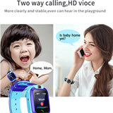 Waterproof Kids Smartwatch Child Smart Phone Watch Alarm Clock Maths Game Voice Chat SOS Flashlight Remote Control APP SeTracker