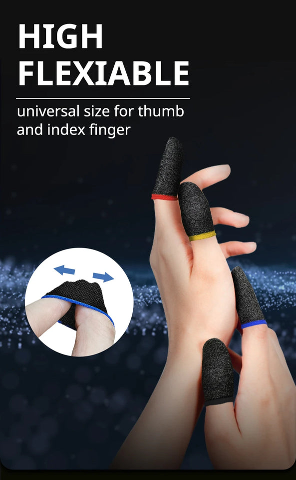 20/40pcs Finger Cover Breathable Game Controller Finger Sleeve For PUBG Sweat Proof Non-Scratch Touch Screen Gaming Thumb Gloves