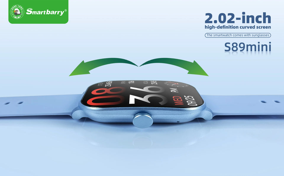 S89 mini smartwatch watches Waterproof wireless charging Bluetooth calling Fitness tracking android smart wristbands