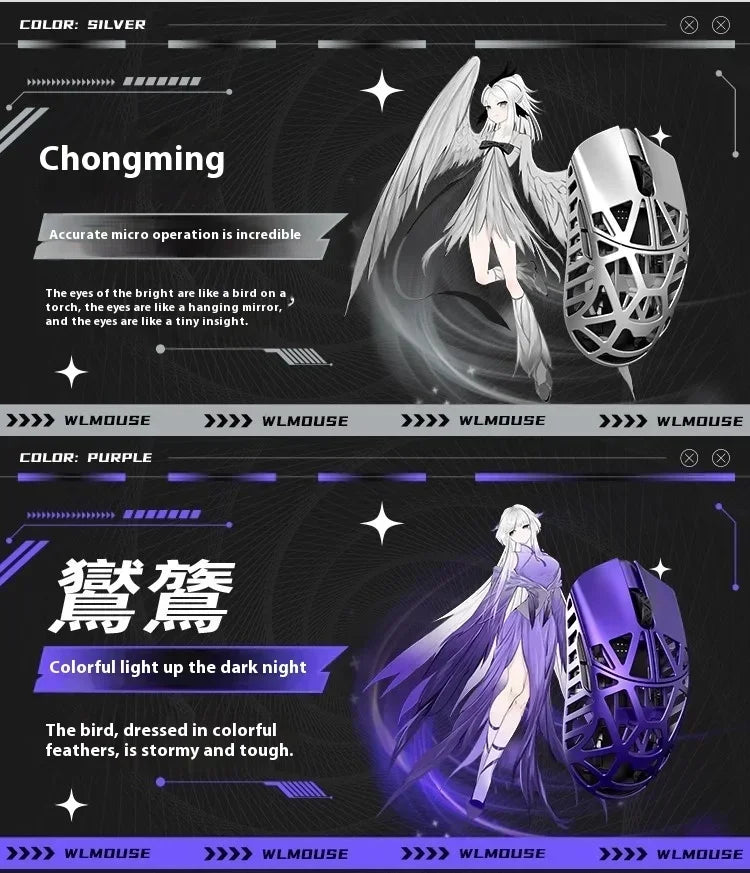 WLmouse Beast X Max Mouse Magnesium Alloy 8K PAW3950HS Sensor FPS Gamer Lightweight Wireless Mouse Pc Gaming Accessories Gifts