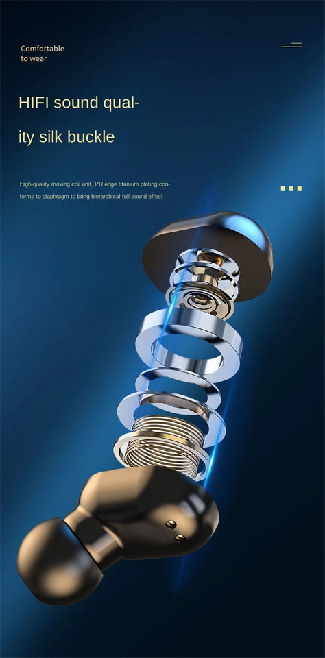 Wireless Bluetooth Earphone Sport Headphone Bass Stereo Headset Mini Earbuds with Microphone for Iphone Xiaomi