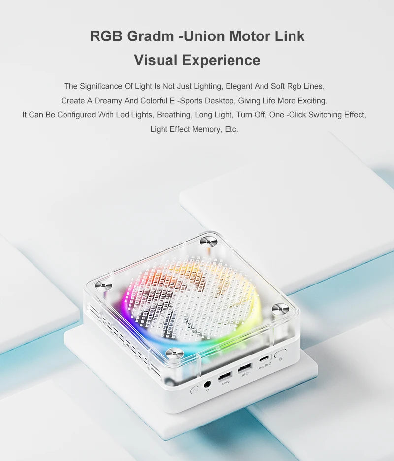 Topton Gaming Mini Computer D7 AMD Ryzen 9 7940HS ES Oculink 2*2.5G LAN 2*PCIe 2*DDR5 USB4 Windows 11 Colorful Desktop PC WiFi6