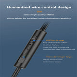 3.5mm Wired Headphone High Bass Headsets Music Sports Gaming Earphones Dual Drive TWS 6D Stereo In-Ear Headset With Microphone