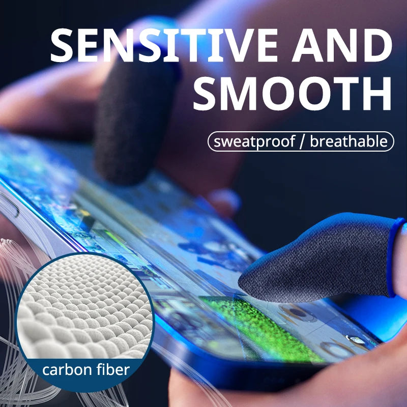 20/40pcs Finger Cover Breathable Game Controller Finger Sleeve For PUBG Sweat Proof Non-Scratch Touch Screen Gaming Thumb Gloves
