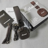 100% Original Marshall MAJOR LV Wireless Bluetooth Headphones Heavy Bass Foldable Earphones Music Gaming with Microphone Headset