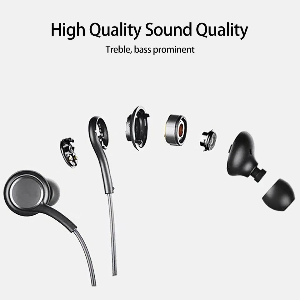 Headphones Wired Usb Type C Earphone for Samsung Galaxy Note S10 S20 S21 S22 Plus Ultra Noise Canceling Earbuds Headset with Mic