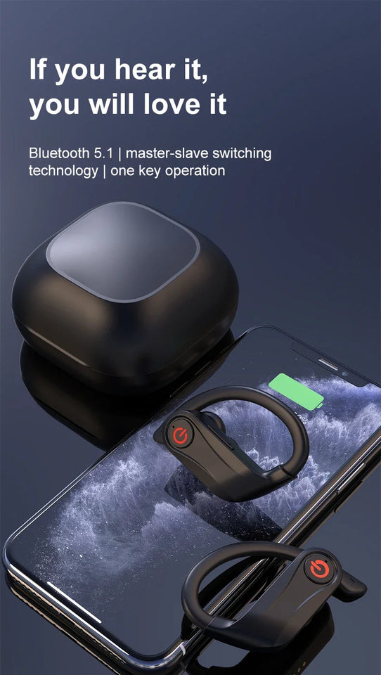 Q20TWS Wireless Headphones HIFI Sound Bluetooth Earphone Noise Reduction Sport Headset IPX7 Waterproof Earbuds With Dual Mic