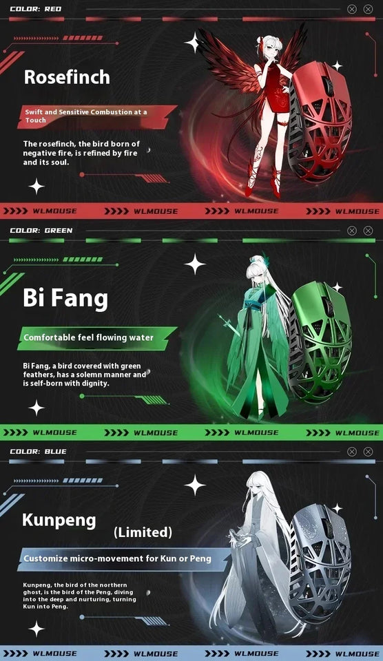 WLmouse Beast X Max Mouse Magnesium Alloy 8K PAW3950HS Sensor FPS Gamer Lightweight Wireless Mouse Pc Gaming Accessories Gifts